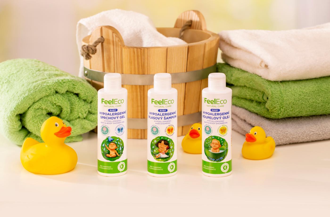 Nová koupelová hypoalergenní kosmetika pro nejmenší od Feel Eco