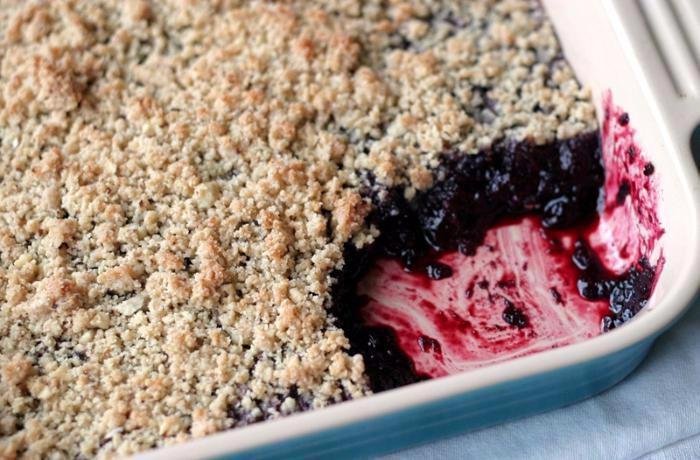 Borůvkový krambl (crumble)
