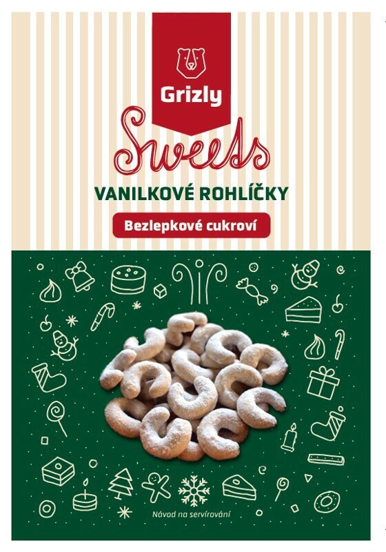 Bezlepkové vanilkové rohlíčky