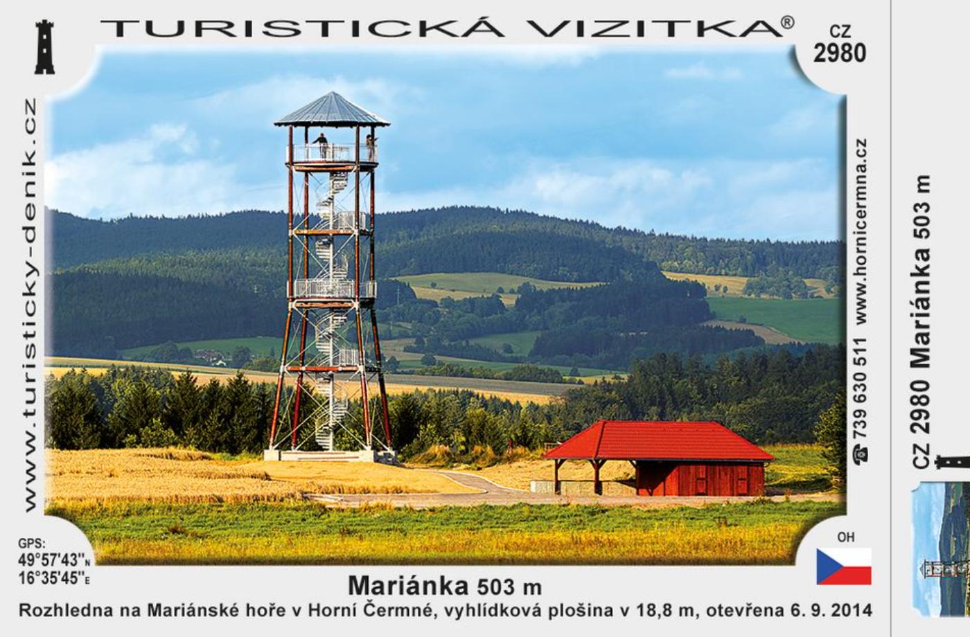Rozhledna Mariánka u Horní Čermné