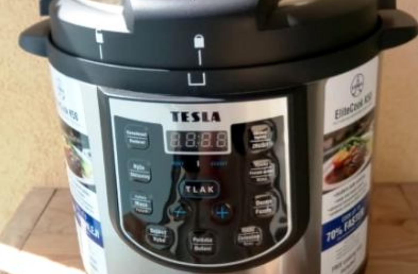 Multifunkční elektrický hrnec Tesla Elitecook - to je ohromná úspora času i energie při vaření. První hrnec, který má menu v češtině.