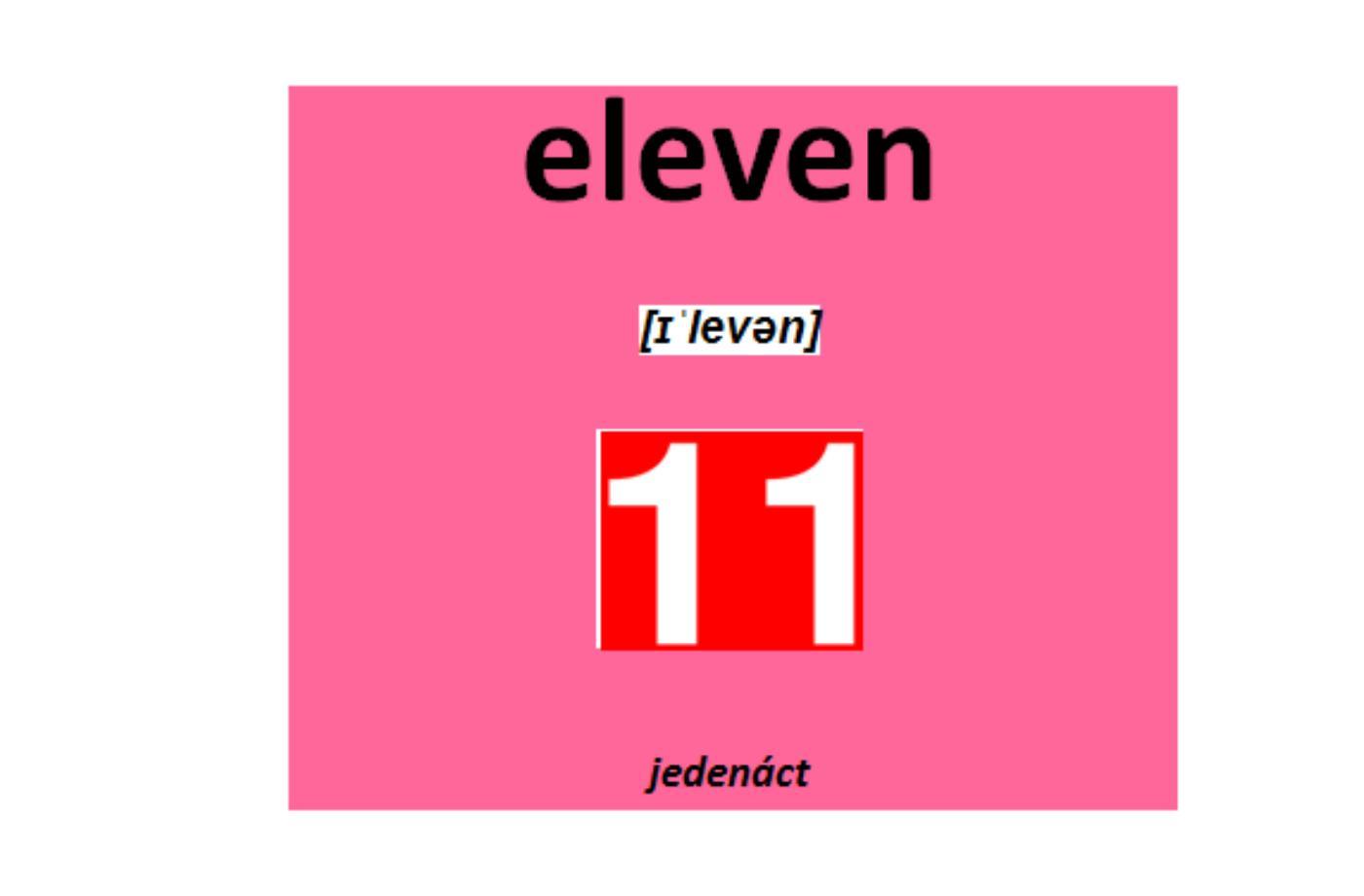 ANGLICKÝ ZVUKOVÝ SLOVNÍK - 2. lekce, 2. část