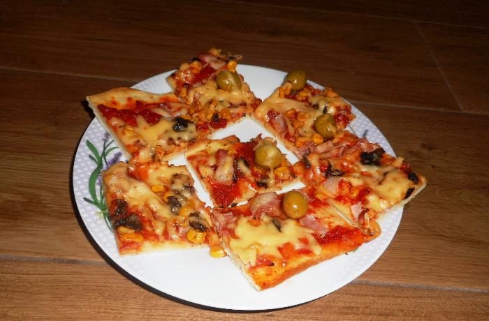 Pizza ako z pizzérie kysnutá v chladničke