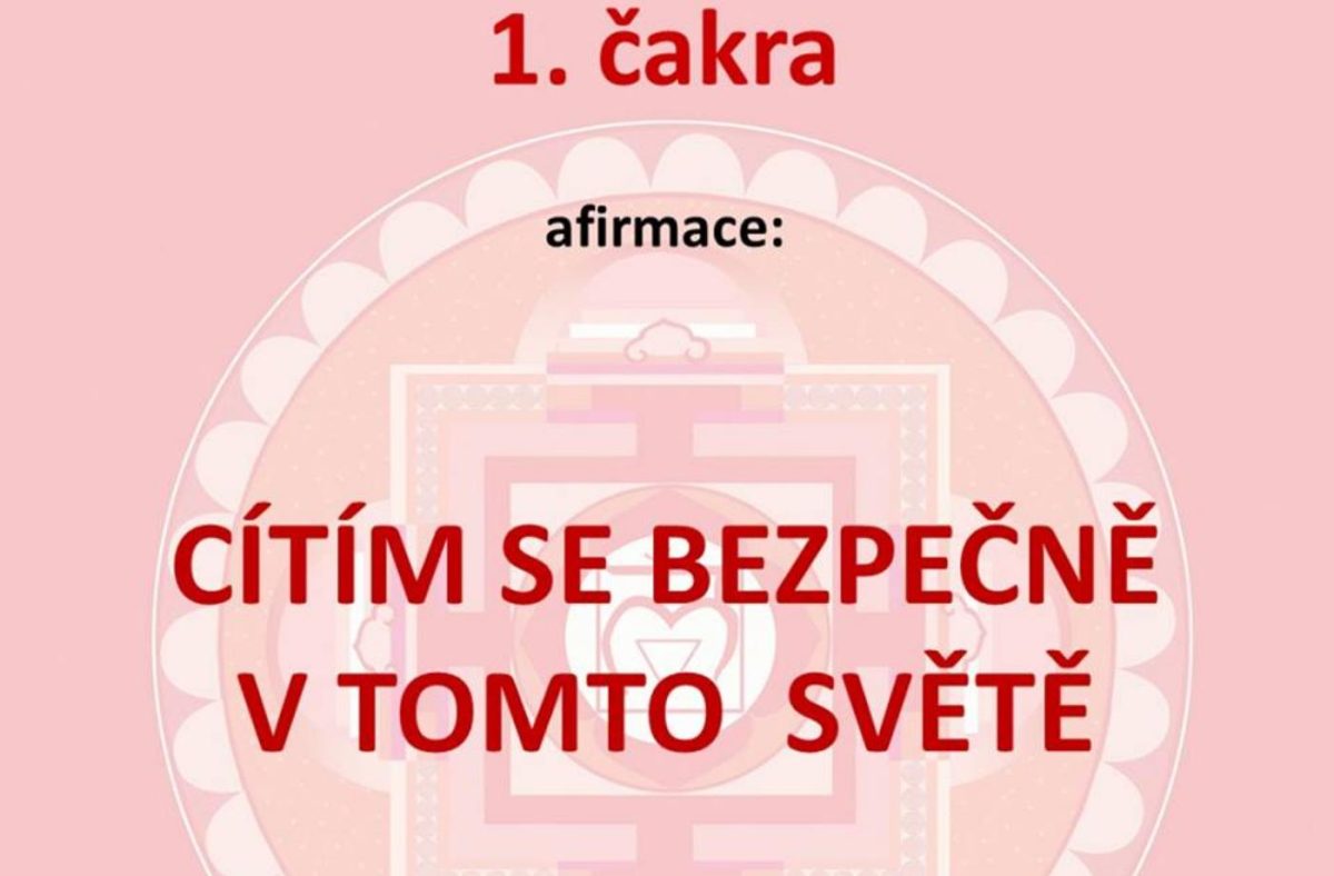 Energetické minimum - 1. čakra
