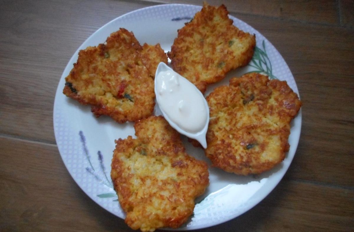 Ryžové placky zo zeleninového rizota