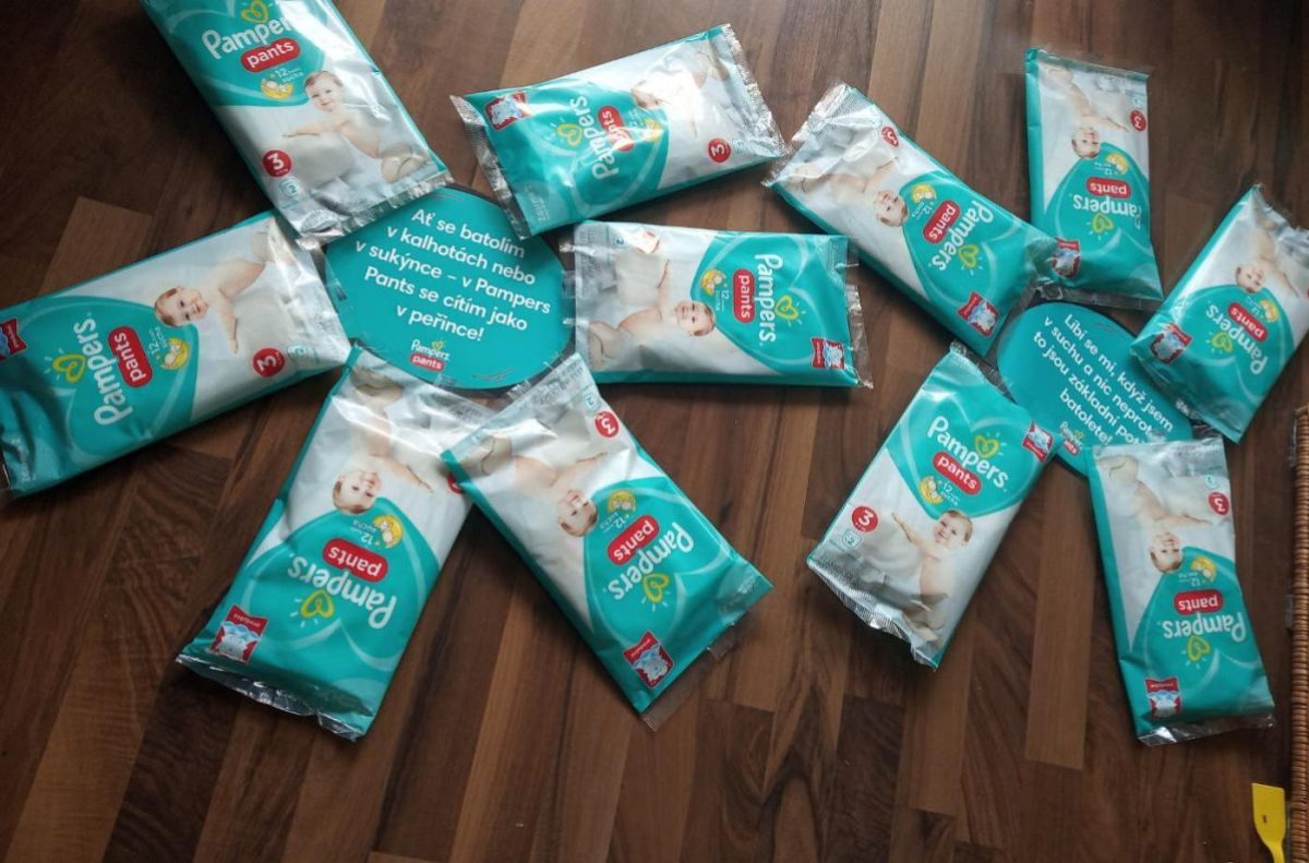 Kytičky z nových Pampers pants aneb testujeme