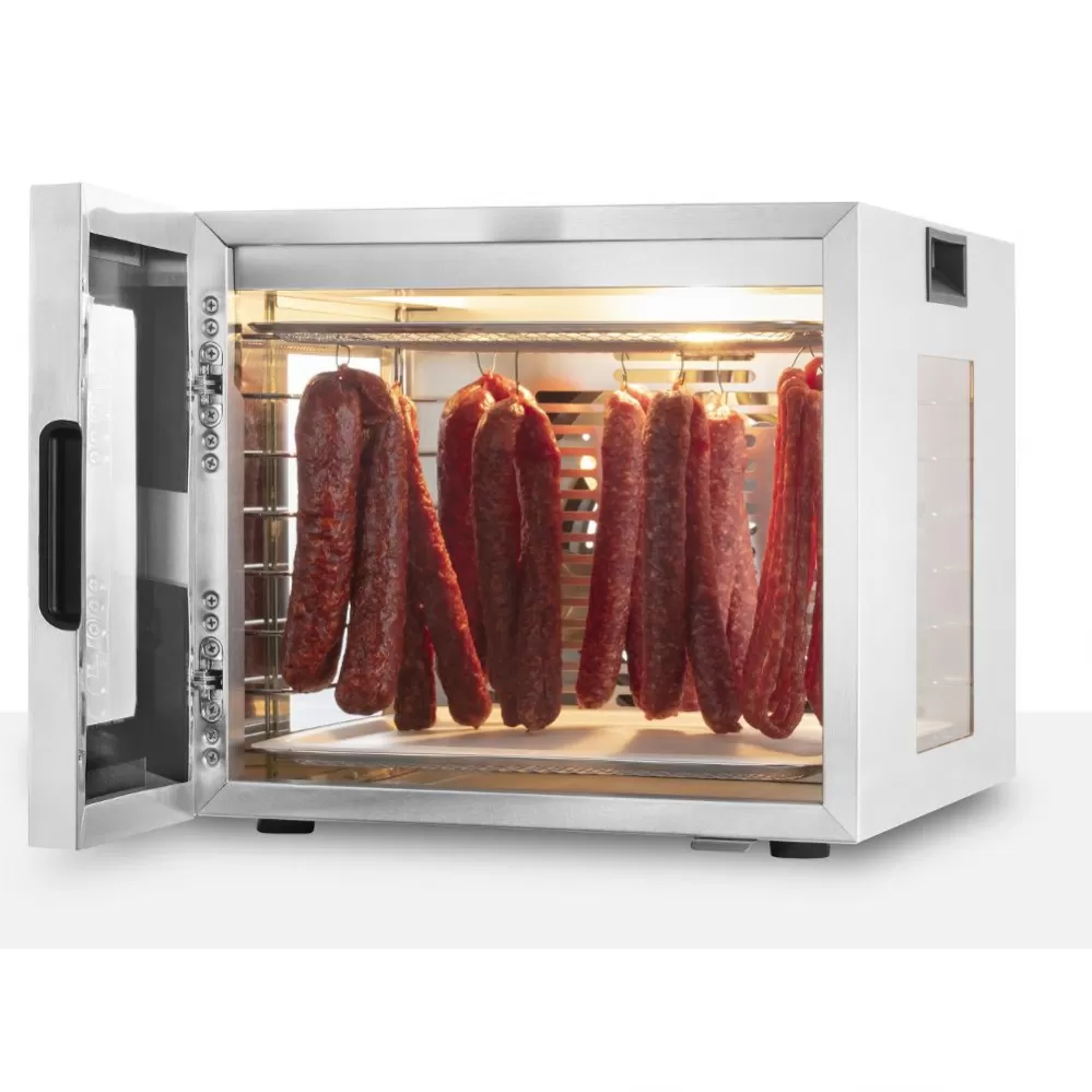 Domácí jerky a ovocné chipsy přes noc: sušička, která sama ví, jak dlouho a na kolik