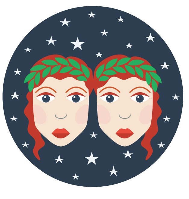 Zodiac,Signs,In,Circles,With,Stars,Simple,Flat,Vector,Illustration