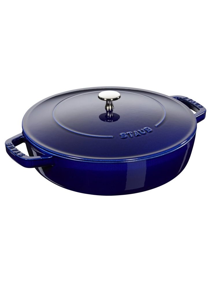 kulina 141173_kastrol-na-sote-s-litinovou-samopodlevaci-poklici-o-24-cm-tmave-modra-chistera-staub