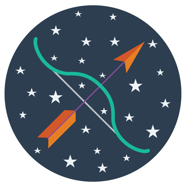 Zodiac,Signs,In,Circles,With,Stars,Simple,Flat,Vector,Illustration