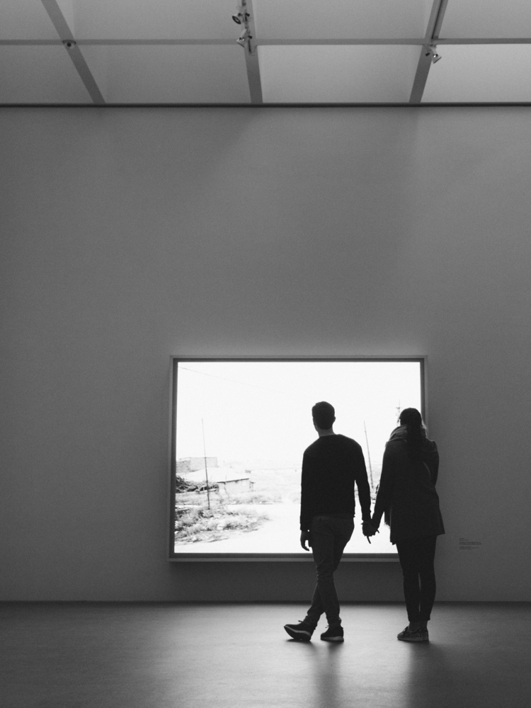 A,Silhouette,Of,A,Male,And,Female,Couple,Looking,At
