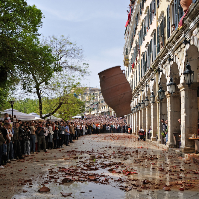 Corfu,,Greece,-,April,18,,2009:,At,11:00am,On,Holy