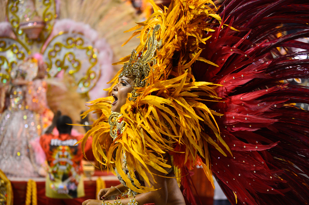 Brazilian carnival dancer