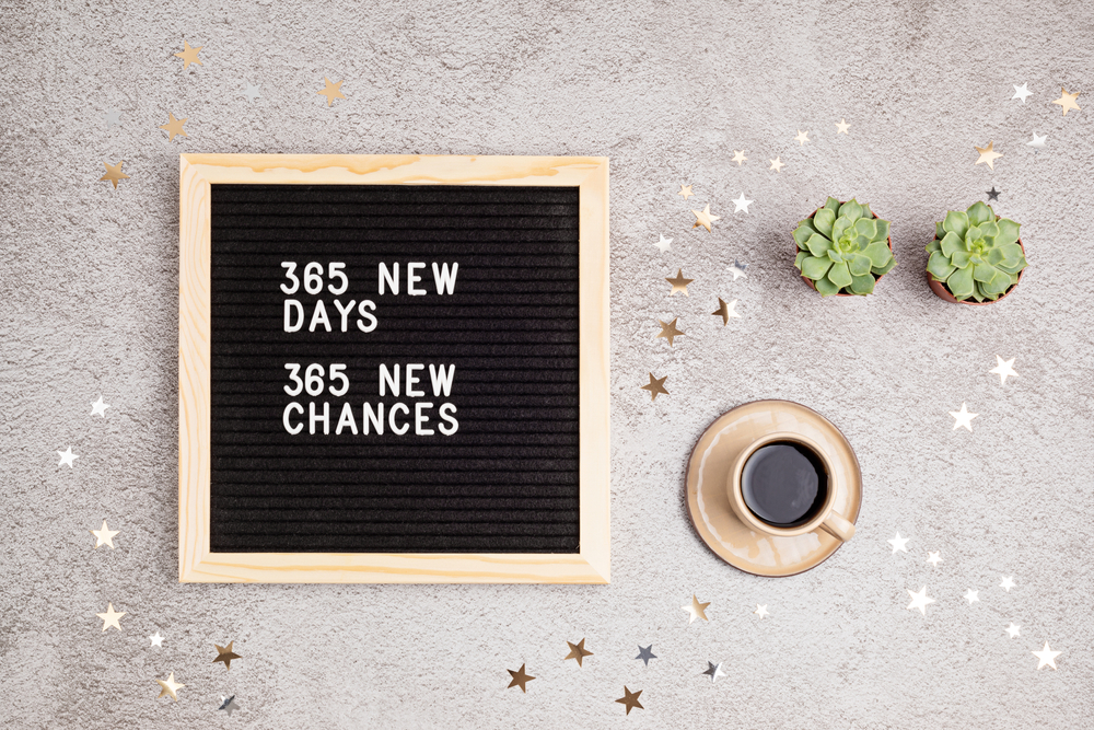 365,New,Days,,365,New,Chances.,Letter,Board,With,Motivational