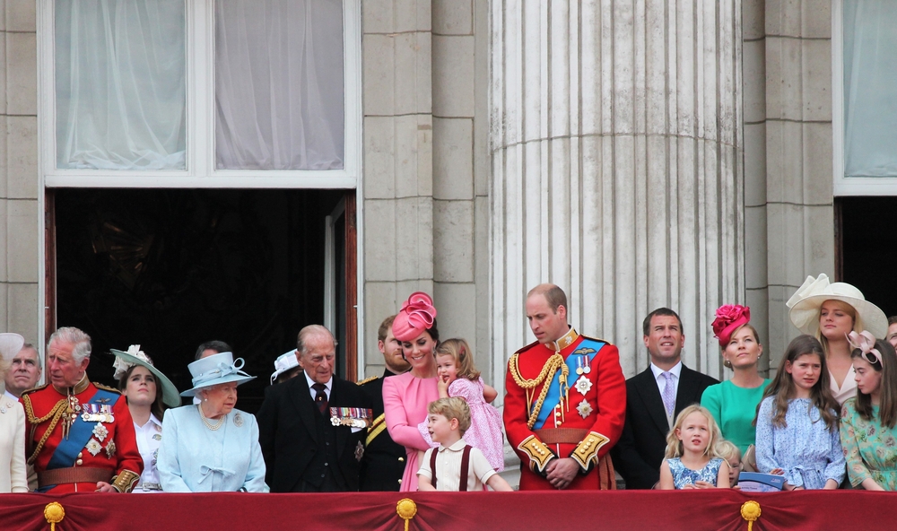 Queen,Elizabeth,&amp;,Royal,Family,,Buckingham,Palace,,London,June,2017-