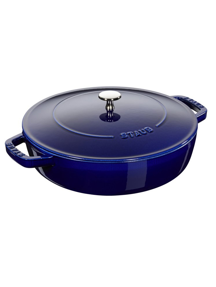 kulina 141173_kastrol-na-sote-s-litinovou-samopodlevaci-poklici-o-24-cm-tmave-modra-chistera-staub