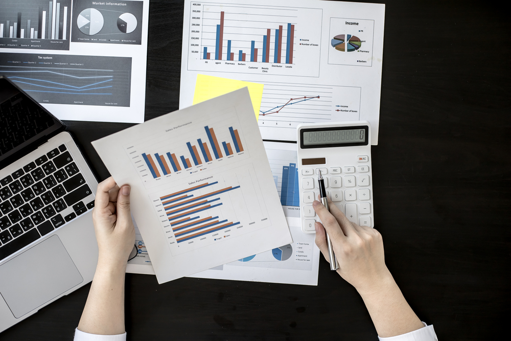 The,Head,Sales,Department,Checks,The,Monthly,Sales,Datasheet,For