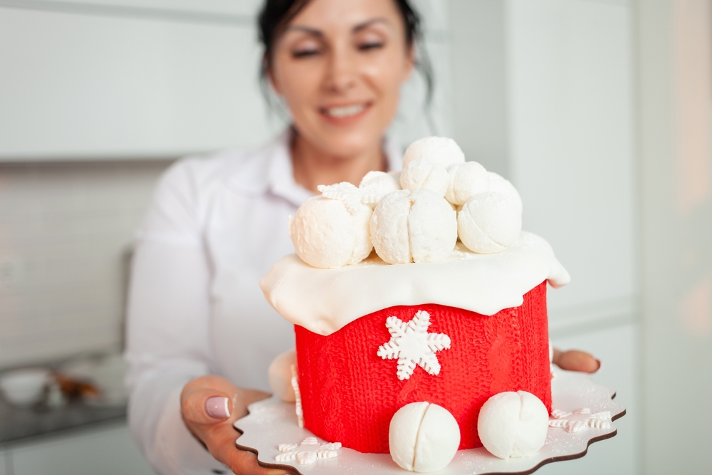 Female,Pastry,Chef,Baked,Beautiful,Cake,,Sweets,For,Sale.,Hobbies,