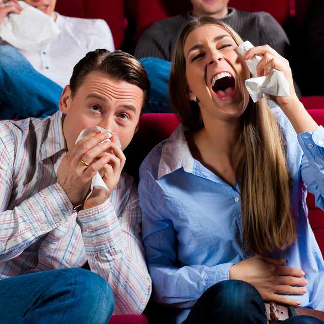 Couple,And,Other,People,,Probably,Friends,,In,Cinema,Watching,A