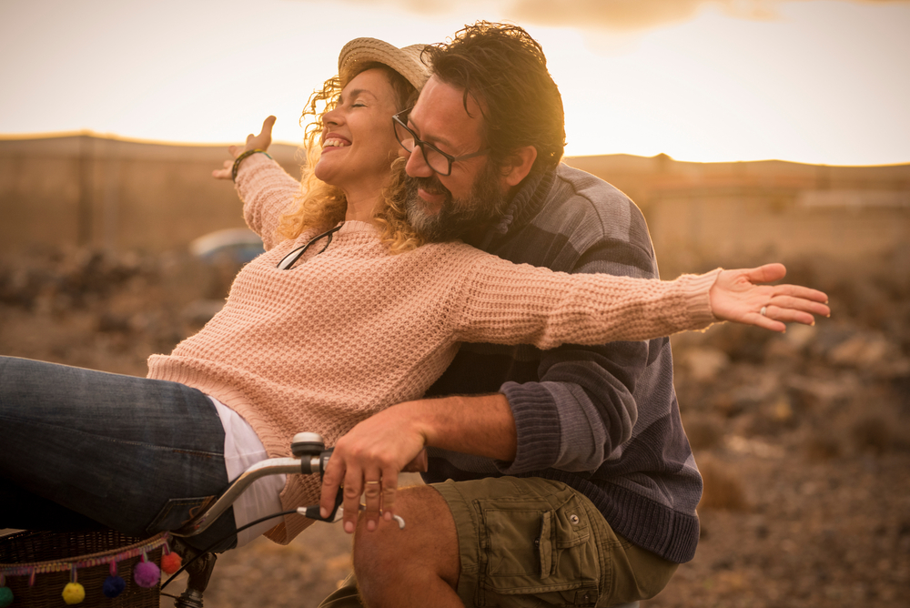 Happy,Adult,People,Cheerful,Couple,Enjoy,The,Outdoor,Leisure,Activity