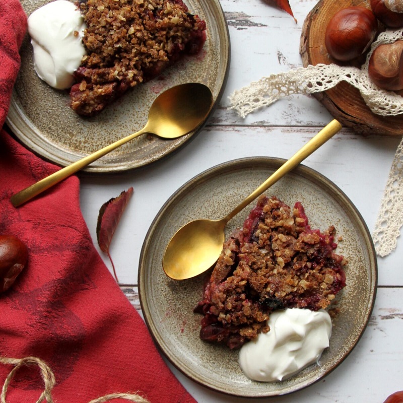Švestkový crumble