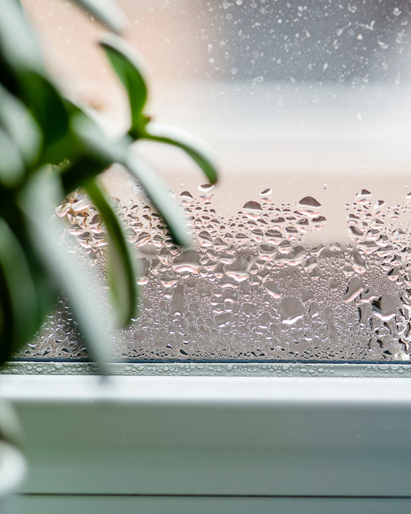 Selective,Focus,On,Water,Condensation,On,Window,Glass.,Humidity,In