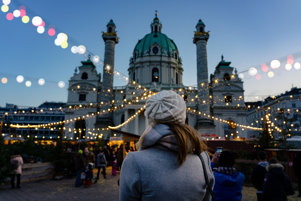 Art,Christmas,Advent,Market,In,Vienna,At,The,Karsplatz,With