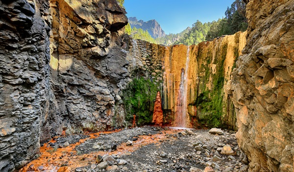 Waterfall,Cascada,De,Colores,At,La,Palma,(canary,Islands)