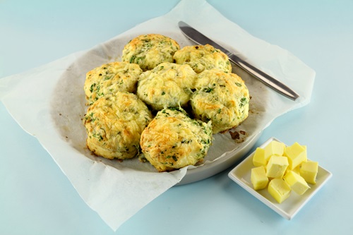 Delicious,Fresh,Baked,Savory,Cheese,And,Spinach,Scones,Ready,To
