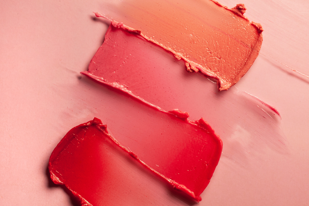 Lipstick,Geometric,Abstract,Lip,Balm,Strokes,Background,Texture,Smudged