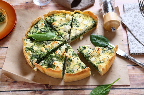 Pie,With,Spinach,And,Feta,Cheese,,Food