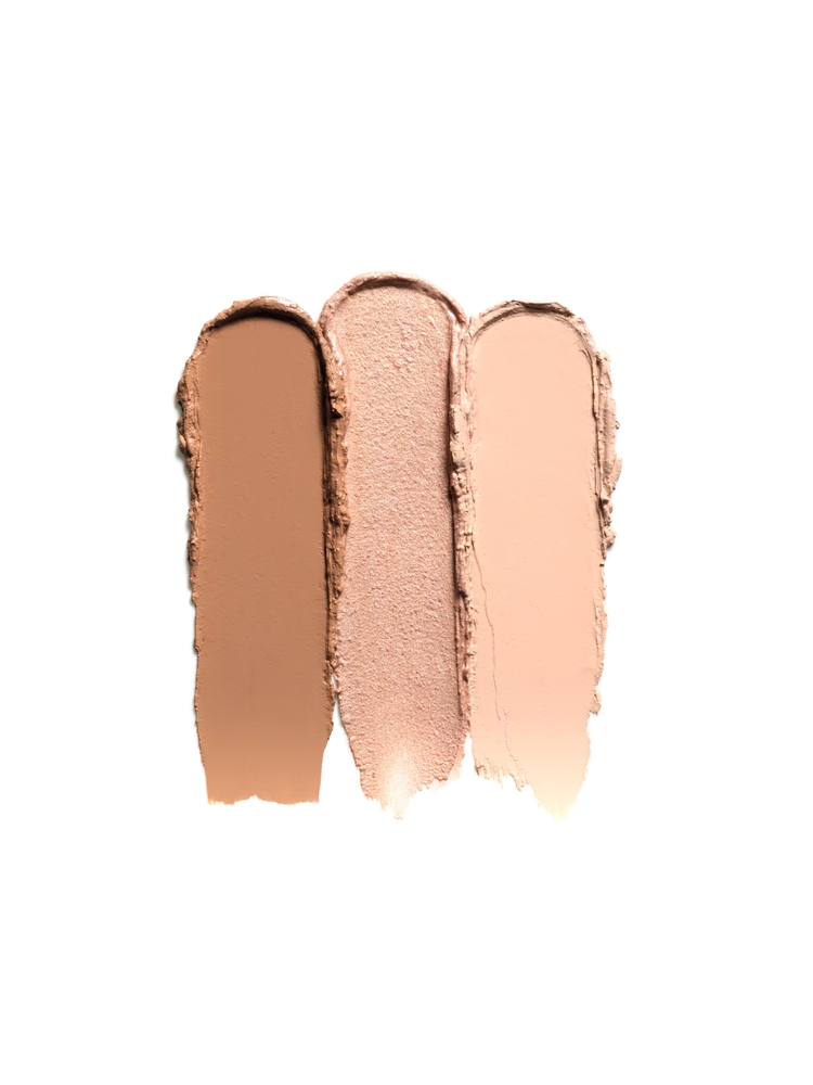 Contour,Palette,Texture,,Texture,Stroke,Isolated,On,White,Background.,Cosmetic