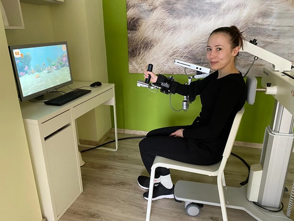 Robotická ergoterapie při posledním pobytu v lázních
