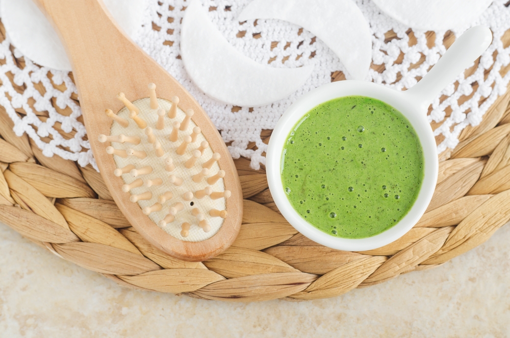 Homemade,Matcha,Green,Tea,(kelp,,Algae,,Spirulina),Face,Or,Hair