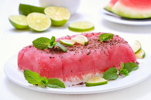 Ice-cream,Cake,From,Watermelon,,Close-up