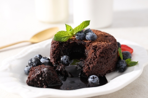Chocolate,Fondant,,Concept,Of,Delicious,Sweet,Food