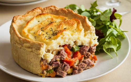 Shepherds,Pie:,Savory,Pie,Made,With,Minced,Lamb,And,Vegetables,