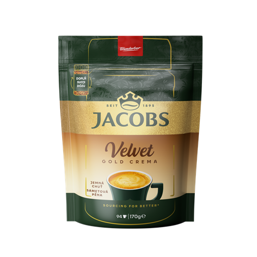 Jacobs Velvet Gold Crema 170g refill CZ SK