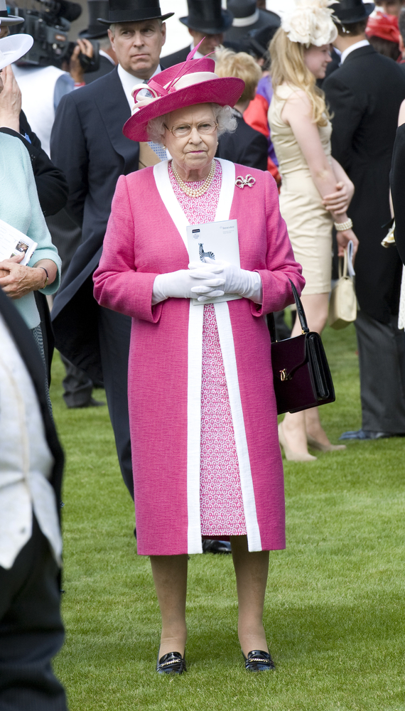 Hm,Queen,Elizabeth,Ii,Attending,The,Epsom,Derby,Meeting,At