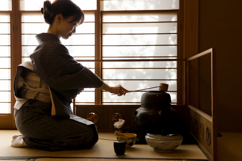 Japanese,Woman,Wearing,Kimono