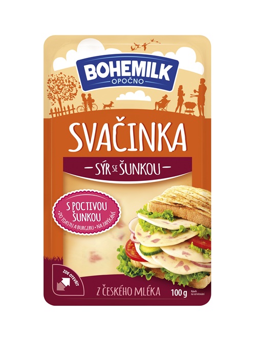 Top,View,Closeup,Of,Square,Cheese,Smoked,Slices,In,Packaging